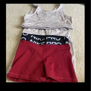 Nike pro shorts & outfit